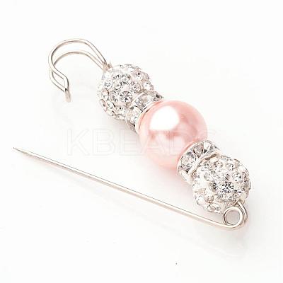 Valentines Day Gifts for Her Rhinestone Clay Brooches JEWB-H004-02-1