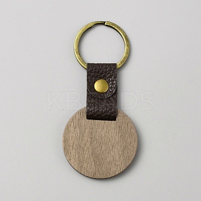 Walnut Wood Keychain KEYC-WH0030-54A-1