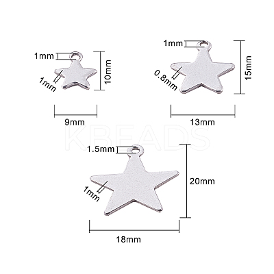 304 Stainless Steel Charms STAS-CJ0001-51-1
