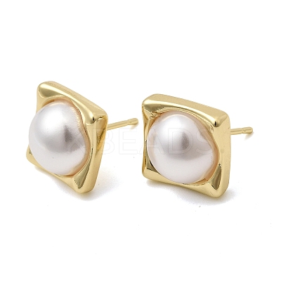 Brass Stud Earring EJEW-H180-02G-1
