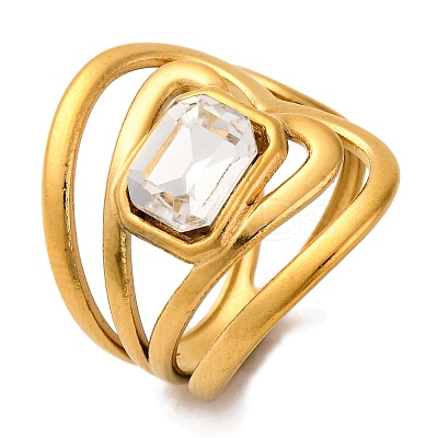 304 Stainless Steel Rhinestone Solitaire Ring RJEW-Q822-14G-03-1