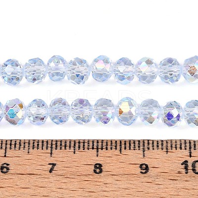 Transparent Glass Beads Strands EGLA-N016-6mm-02-1