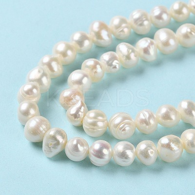 Natural Cultured Freshwater Pearl Beads Strands PEAR-E018-51-1