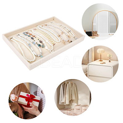 Velvet Necklace Display Organizer Trays NDIS-WH20007-02A-1