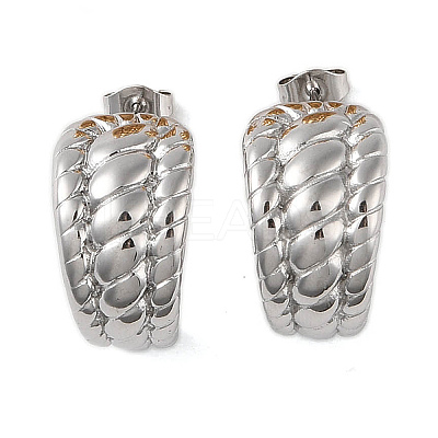 304 Stainless Steel Earrings EJEW-O004-18P-1