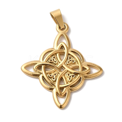 PVD Vacuum Plating 304 Stainless Steel Pendants STAS-L081-033G-1