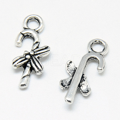 Tibetan Style Alloy Charms X-TIBE-S301-028AS-NR-1