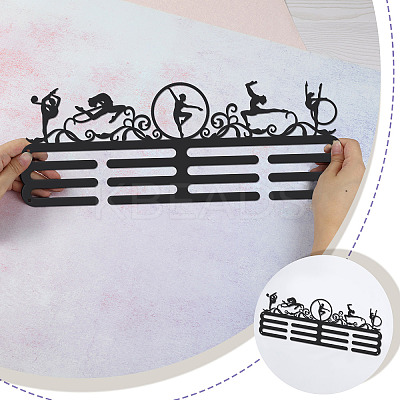 Fashion Iron Medal Hanger Holder Display Wall Rack ODIS-WH0021-268-1