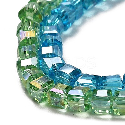 Electroplate Glass Beads Strands EGLA-D018-4x4mm-M3-1