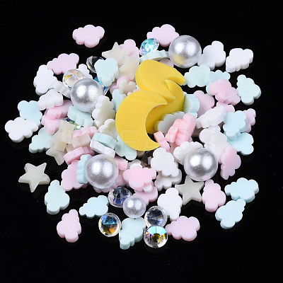 Handmade Polymer Clay Cabochons X-CLAY-N006-81-1