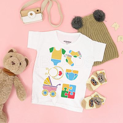 PET Hollow out Drawing Painting Stencils Sets for Kids Teen Boys Girls DIY-WH0172-443-1