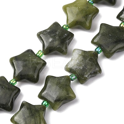 Natural Green Jade Beads Strands G-K359-E06-1
