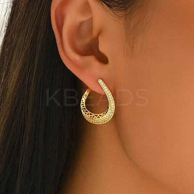 Brass Stud Earrings KY1239-1