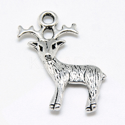 Tibetan Style Alloy Pendants TIBE-S301-043AS-NR-1