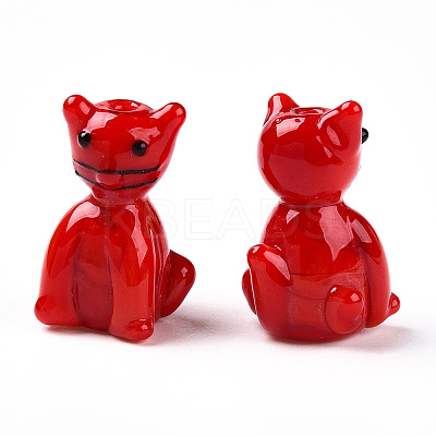 Handmade Lampwork Beads LAMP-T021-19-M-1