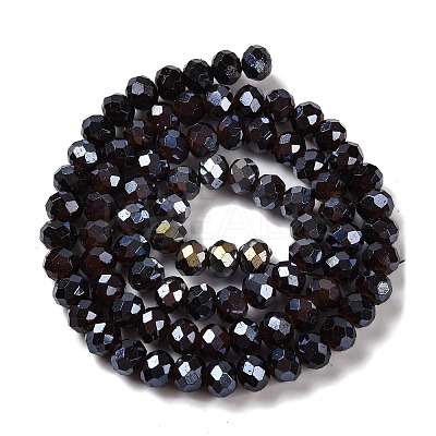 Baking Electroplate Glass Beads Strands LS-DGLA-A039-J8mm-B20-1
