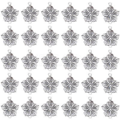 60Pcs Tibetan Style Zinc Alloy Connector Charms FIND-SC0006-52-1