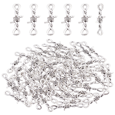 80pcs Tibetan Style Alloy Links/Connector TIBE-LP0001-12-1