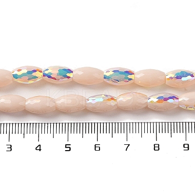 AB Color Plated Electroplate Beads Strands X-EGLA-H104-03B-1