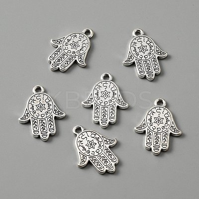 Tibetan Style Alloy Charm FIND-CJC0006-12AS-1