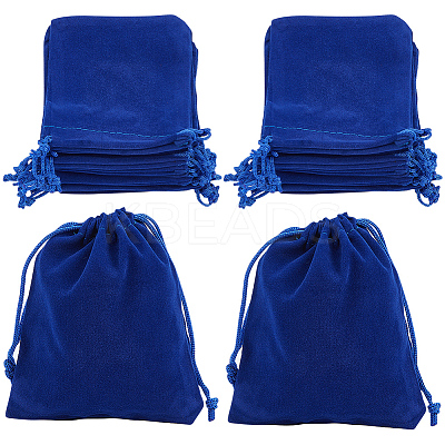 20Pcs Rectangle Velvet Drawstring Pouches TP-BBC0001-03B-03-1