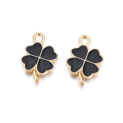 Rack Plating Alloy Enamel Pendants LS-ENAM-N055-088-05LG-1