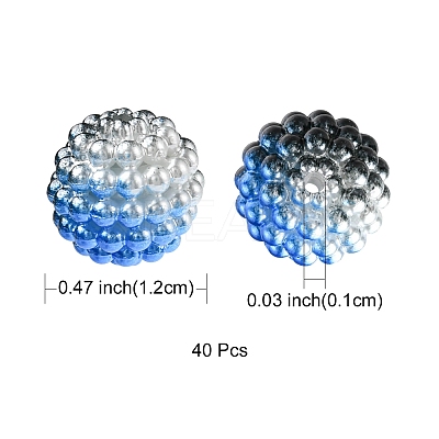 Imitation Pearl Acrylic Beads OACR-FS0001-32H-1