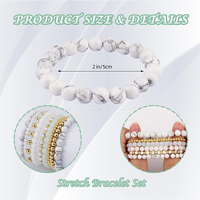10Pcs 10 Styles Round Natural Dyed Malaysia Jade & White Jade BJEW-SW001578-1
