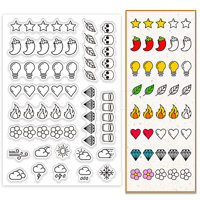 PVC Plastic Clear Stamps DIY-WH0631-0674-1