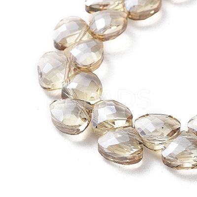 Electroplate Triangle Glass Beads Strands EGLA-A036-11A-PL02-1