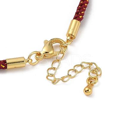 Braided Nylon Cord Bracelet Making MAK-L043-01G-01-1