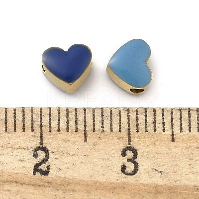 Ion Plating(IP) 304 Stainless Steel Enamel Beads STAS-B075-09G-03-1