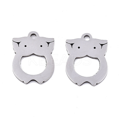 Non-Tarnish 201 Stainless Steel Pendants STAS-S081-034-1