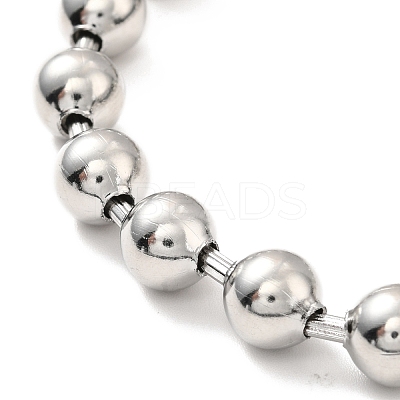 Tarnish Resistant 304 Stainless Steel Ball Chain Necklace & Bracelet Set STAS-D181-02P-01C-1