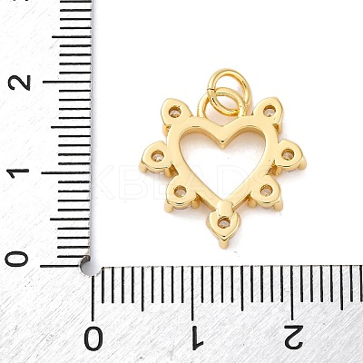 Brass Micro Pave Cubic Zirconia Pendants KK-S510-49G-02-1