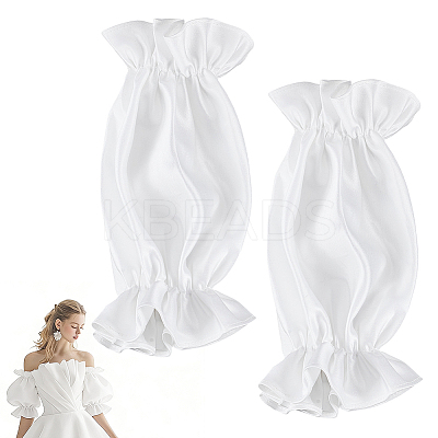 Polyester Bridal Sleeves for Women AJEW-WH0696-593-1