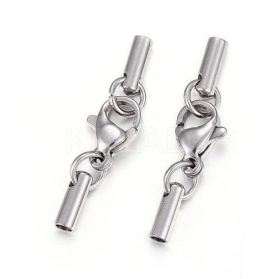 Tarnish Resistant 304 Stainless Steel Lobster Claw Clasps STAS-P146-A10-2.0mm-1