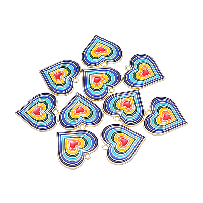 20Pcs Alloy Enamel Pendants ENAM-CJ0001-64-1
