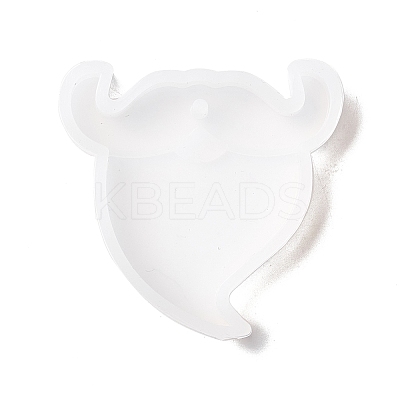 Christmas Theme DIY Santa Claus' Mustache Pendant Silicone Molds LS-DIY-K054-01-1