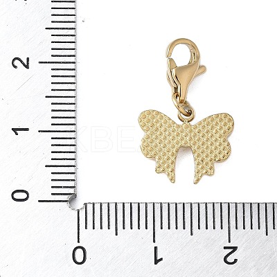 304 Stainless Steel Bowknot Pendant Decoration STAS-S165-29G-1