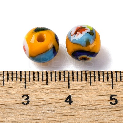 Handmade Millefiori Lampwork Beads LAMP-R003-02A-09-1