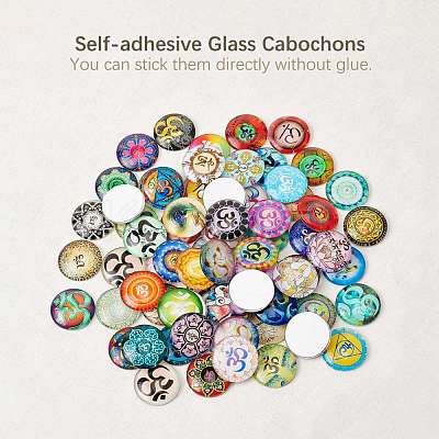 Glass Cabochons GGLA-R040-25mm-03-1