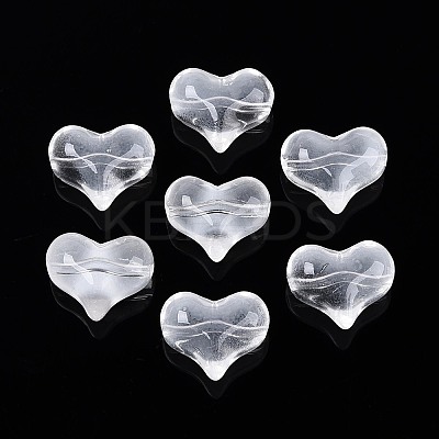 Transparent Glass Beads GLAA-T025-28L-1