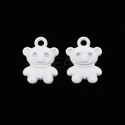 Spray Painted Alloy Charms PALLOY-Q433-034J-RS-1