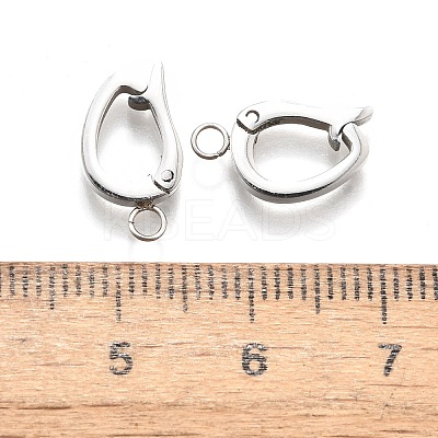 304 Stainless Steel Fold Over Clasps STAS-H233-05P-1