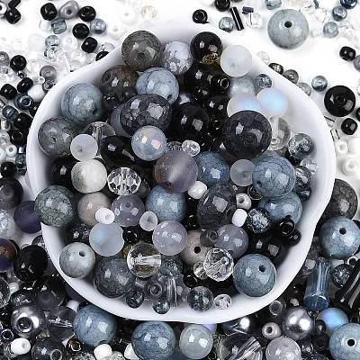 DIY Lampwork Beads & Glass Seed Beds Jewelry Making Findings Kits SEED-K010-01H-1