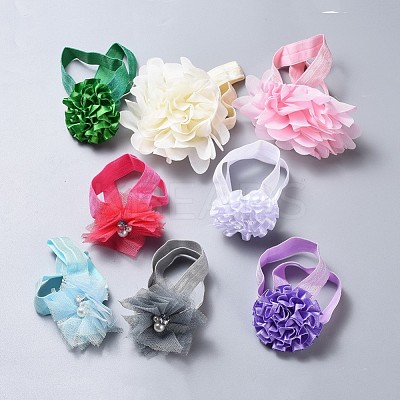 Elastic Polyester Baby Footbands for Girls OHAR-MSMC001-04-1