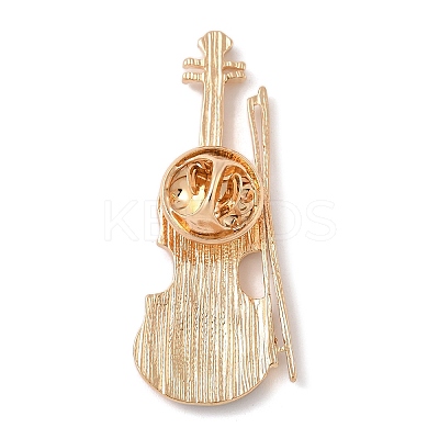4Pcs 4 Styles Musical Instruments Series Enamel Pins JEWB-Z043-03G-1