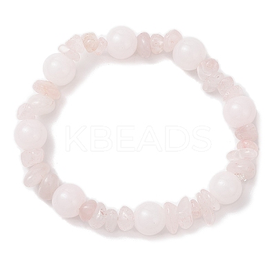 Baking Paint Imitation Jade Glass Round Beaded Stretch Bracelets for Women BJEW-JB12158-01-1