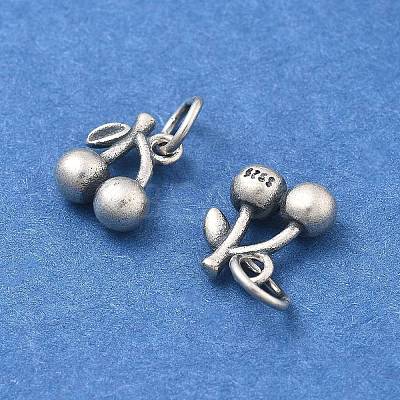 925 Sterling Silver Cherry Charms STER-D302-09AS-1